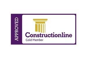 construction line gold member approved logo
